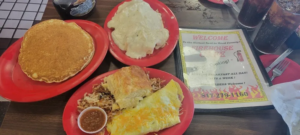 Ham and Cheese Omelette with a Biscuit Plus the Open Farmers Breakfast