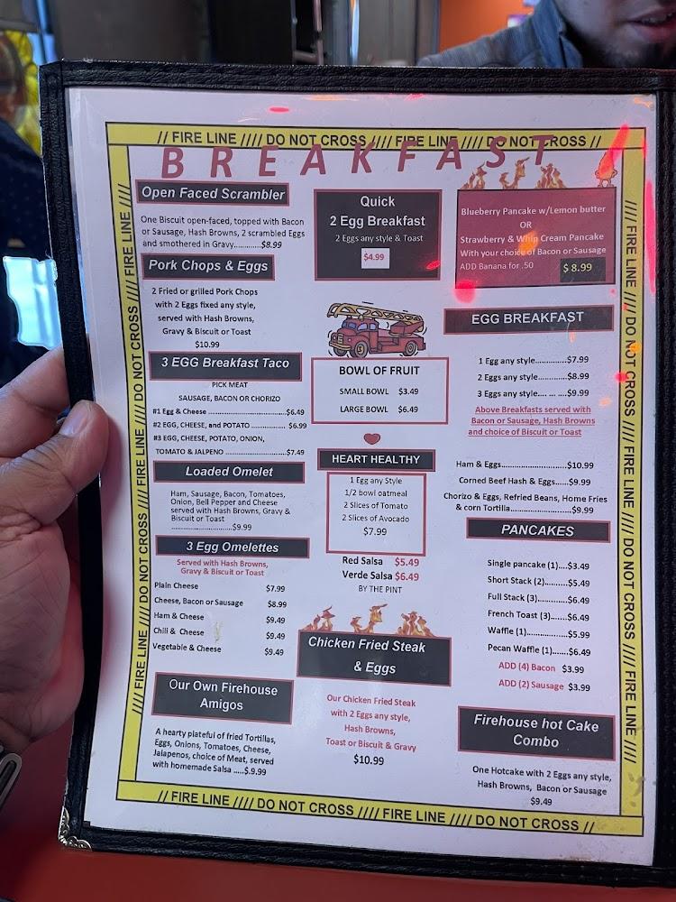 Firehouse Cafe Menu image 4